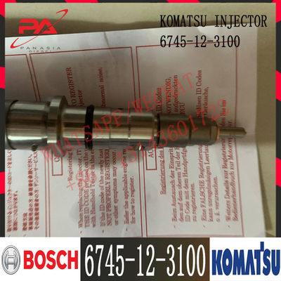 6745-12-3100 инжектор топлива 6745-12-3100 двигателя KOMATSU дизельный PC300-8 PC300LC-8 PC350LC-8 D65EX-15E0 0445120236